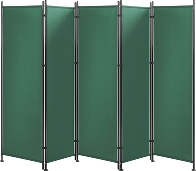 Ndarëse dhome NARNI Green, 5 panele, 267x170 cm, jeshile