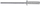 Riveta blind çeliku me kokë të sheshtë, 4×18mm, paketim 1kg