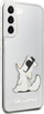 Kapak telefoni Karl Lagerfeld Choupette, për Samsung Galaxy S22 Plus, transparent