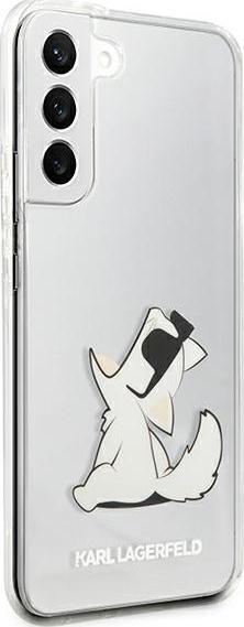 Kapak telefoni Karl Lagerfeld Choupette, për Samsung Galaxy S22 Plus, transparent