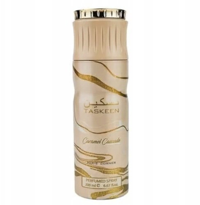 Deodorant spray Paris Corner Taskeen Caramel Cascade, 200ml, aromë karamel, bezhë