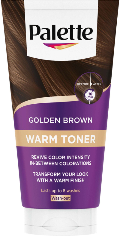 Toner flokësh Palette Golden Brown, warm toner, 150ml