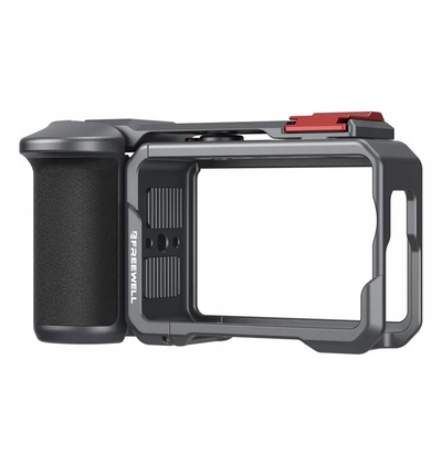 Kafaz mbrojtës Freewell Creator Pro për DJI Osmo Action 6, dorezë Xplorer, montim Quick Connect, i zi