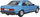 Model makine metalike Bburago Mercedes Benz 190E 1987, shkalla 1:24, e kuqe