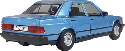 Model makine metalike Bburago Mercedes Benz 190E 1987, shkalla 1:24, e kuqe
