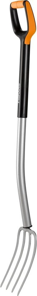 Pirun komposti Fiskars Ergonomic 1004815, me dorezë D, i zi