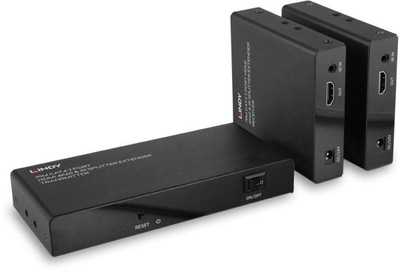 HDMI разделувач Lindy 70m Cat.6, 2 порти, 4K60, со IR