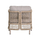 Set dhome ndenjeje për jashtë SONDRA HM6251.02, alumin, 4 copë, kapuçino me jastëkë bezhë