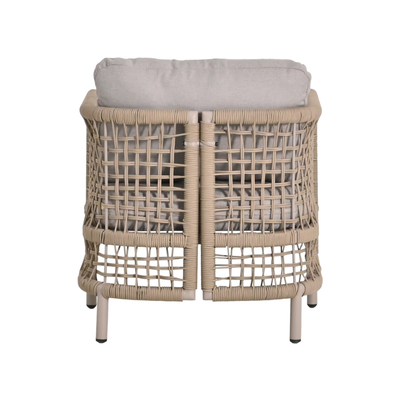 Set dhome ndenjeje për jashtë SONDRA HM6251.02, alumin, 4 copë, kapuçino me jastëkë bezhë