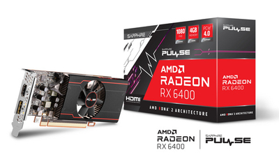 Kartelë grafike Sapphire Pulse RX 6400 Gaming, 4GB GDDR6