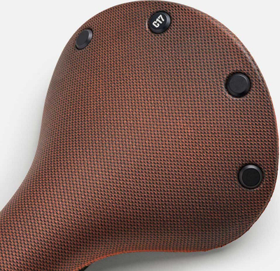 Selino biçiklete Brooks C17 Cambium, shina çeliku, 464g, portokalli