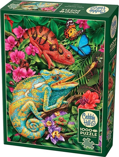 Puzzle Cobble Hill Karma Chameleon, 1000 pjesë, 26.6 x 19.2", shumëngjyrësh