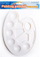 Paletë boje Starpak Paint Palette 236216, 6 ndarje, plastike, e bardhë