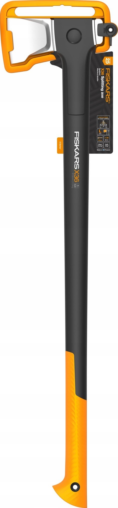 Sëpatë Fiskars X-series X36 L 1069109, 915mm, 2540g, portokalli e zezë