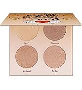 Paletë highlighter dhe bronzer LIFUS Glow Kit Love Light, 4 nuanca, efekt shimmer
