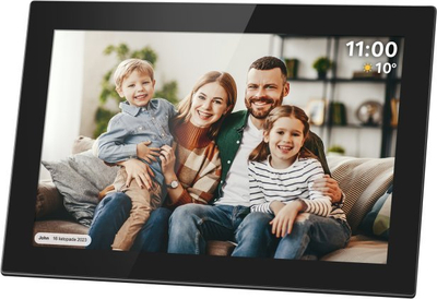 Kuadër digjital Kruger&amp;Matz Frameo, 10.1", Wi-Fi, i zi