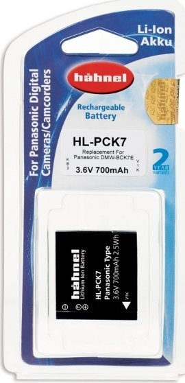 Батерија за камера Hahnel HL-PCK7, 700mAh, 3.6V, црна
