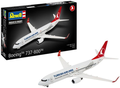 Set maketi Revell Boeing 737-800 Turkish Airlines 03772, shkalla 1:144, plastik