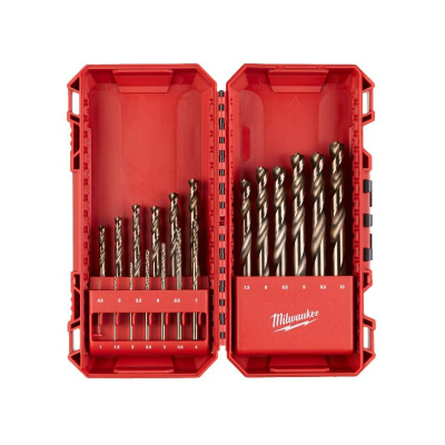 Set burgish Milwaukee 4932493867, 19 copë, Ø 1 9.5mm, i kuq