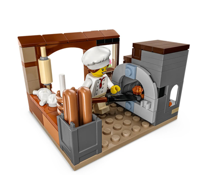 Set lodër LEGO NINJAGO City Markets, 21 minifigura, 4 kate, shumëngjyrësh