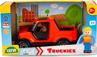 Makinë lodër Lena Truckies Pickup, me kukullë, me shumë ngjyra