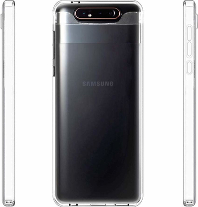 Këllëf telefoni Mercury Jelly Clear për Samsung Galaxy A80 A805, silikoni TPU, transparent