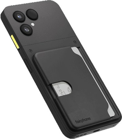 Mbajtës kartelash Fairphone Horizon, për Fairphone 6, plastikë e ricikluar, i zi