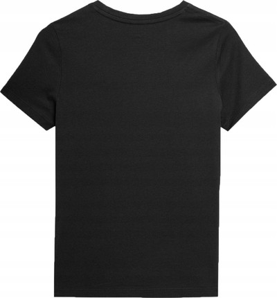Блуза 4F TTSHM0795, памук, Regular Fit, црна