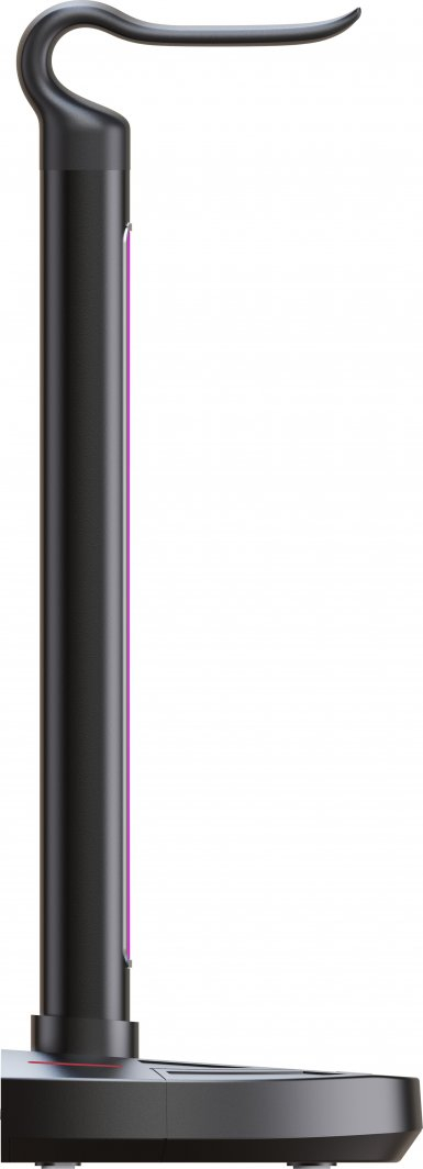 Mbajtëse për kufje Preyon Heron Beak RGB, karikues, USB Hub, e zezë