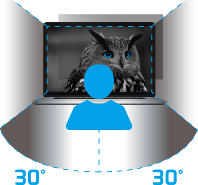 Filtër privatësie Natec OWL, për monitor, 16:9 16:10, transparent