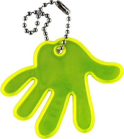 Etiketë reflektuese dore, 5.7 x 5.7 cm, neon e verdhë