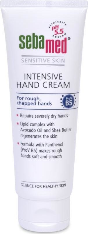 Krem duarësh Sebamed Intensive Hand Cream, për lëkurë të thatë, me Panthenol dhe vaj avokado