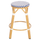 Tabure alumini CHINO HM6286.05, 65 cm, për bar, blu e bardhë