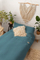 Сет чаршафи Matex Muslin Bedding, 220x200 cm, памук муслин, темен смарагд