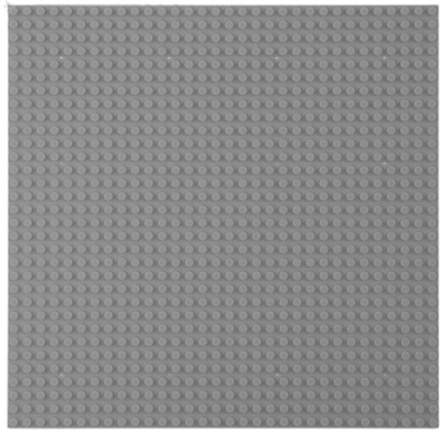 Pllakë bazë për ndërtim me kuba, 40x40 cm, plastike, gri