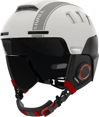 Ски кацига Livall RS1 High Snow, Bluetooth, PTT интерком SOS, 57-62 cm, бела