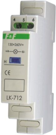 Modul sinjalizues F&F LK-712 R, LED 1-fazor, 30-130V AC/DC, i kuq