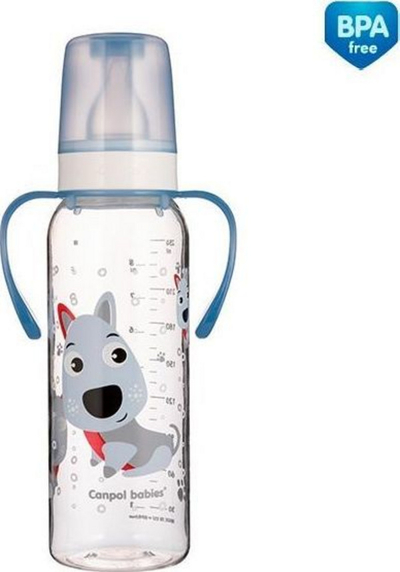 Shishe për fëmijë Canpol, 250 ml, e gjelbër