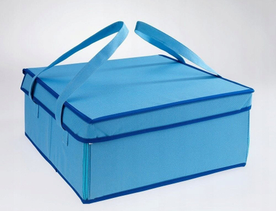 Çantë termo për torta, për çuar me vete, me doreza të forta, gri