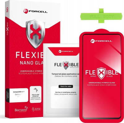 Mbrojtës ekrani Forcell Flexible 5D Hybrid Glass, për Samsung Galaxy A53 5G, i zi