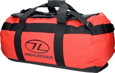 Çantë udhëtimi Highlander Lomond 65, 65L, PVC që s’e kap uji, e kuqe