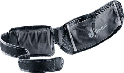 Çantë beli Deuter Shortrail I, sport, xhep për shishe, e zezë