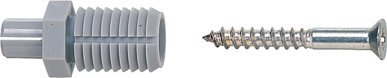 Set fiksuesish Fischer 60580, për shkallë druri dhe çeliku, 50 copë, gri