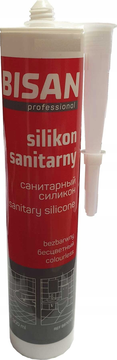 Silikon sanitar Den Braven Sanitary Silicone Colorless, transparent, 300ml, i tejdukshëm