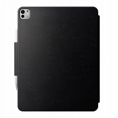 Kuti mbrojtëse Nomad Leather Folio, për iPad Pro 11" M4, lëkurë, e zezë