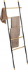 Shkallë peshqirësh WENKO Loft, 5 nivele, çelik dhe bamboo, e zezë