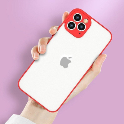 Kapak silikoni Hurtel Milky Case për Samsung Galaxy A72 4G, i butë, gjysmë i tejdukshëm, blu