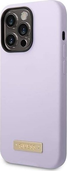 Kapak telefoni Guess GUHMP14LSBPLU, për iPhone 14 Pro 6.1", MagSafe, vjollcë