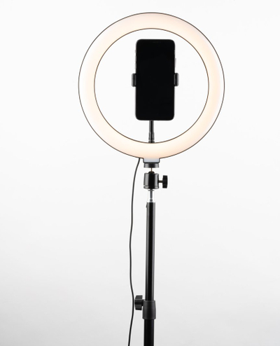 Stativi Havit ST7012 Pro me unazë ndriçimi, 26 cm, 120 LED, i zi