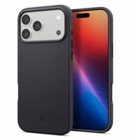Kapak telefoni Spigen Silicone Fit MagSafe, për iPhone 17 Pro Max, silikoni, i zi